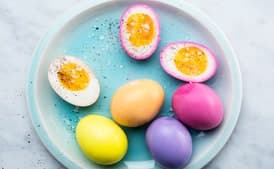 Naturally Dyed Pickled Easter Eggs