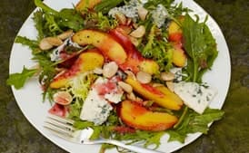 Nectarine and Blue Cheese Salad with Plum Vinaigrette