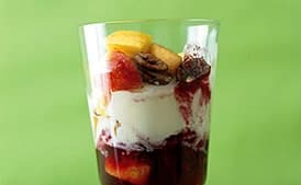 Nectarine, Blackberry, and Pecan Sundaes