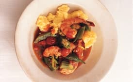 New Orleans Shrimp, Okra, and Tomato Sauté