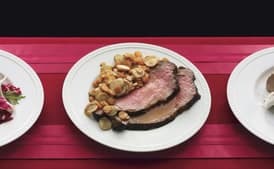 New York Strip Roast with Madeira Pan Sauce