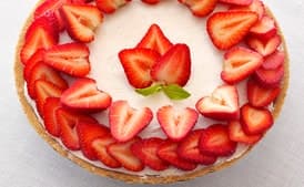 No-Bake Strawberry Cheesecake