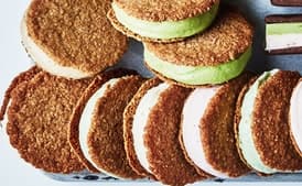 Oatmeal Ice Cream Cookie Sandwiches