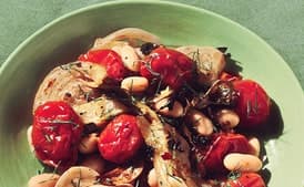 Olive Oil Roasted Tomatoes and Fennel with White Beans