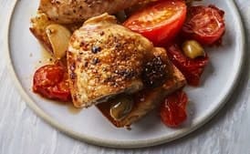 One-Dish Baked Chicken with Tomatoes and Olives
