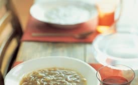 Onion Soup with Apple Cider