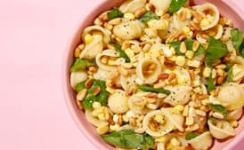 Orecchiette with Corn, Basil, and Pine Nuts