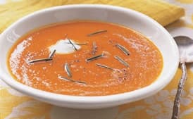Organic Carrot Soup with Ginger Essence