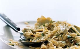 Orzo with Artichokes and Pine Nuts