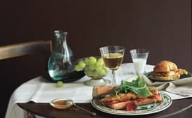 Oven-Baked Chicken and Slow-Roasted Tomatoes on a Baguette