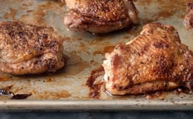 Oven-Roasted Chicken Thighs with Carrots and Yukon Gold Potatoes