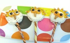 Owl Brownie Pops