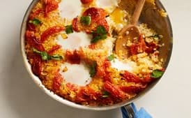 Paella with Tomatoes and Eggs