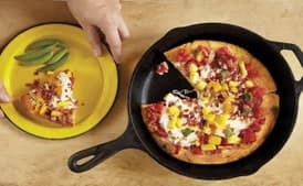 Pan-Fried Hawaiian Pizza