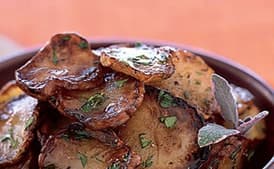 Pan-Fried Jerusalem Artichokes in Sage Butter