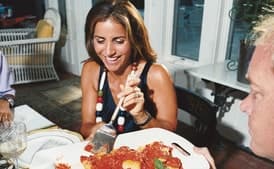 Pan-Seared Polenta with Spicy Tomato-Basil Sauce