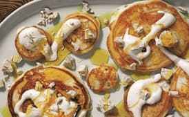 Pancakes with Warm Maple Syrup & Coffee Butter