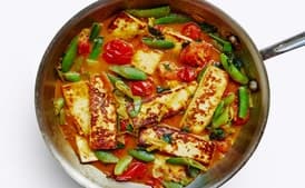Paneer With Burst Cherry Tomato Sauce