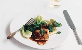 Panfried Tofu with Asian Caramel Sauce