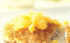 Panko Pork Cutlets with Pineapple and Ginger Salsa