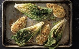 Parmesan Chicken with Caesar Roasted Romaine