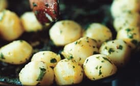 Parsleyed Potatoes with Saffron