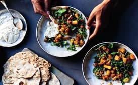Parsnip and Butternut Squash with Flatbreads