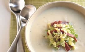 Parsnip Soup with Corned Beef and Cabbage