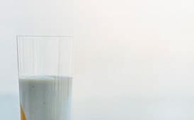 Passion-Fruit Gelée with Basil Cream