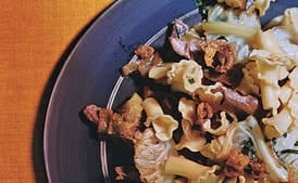 Pasta with Confit Duck and Savoy Cabbage