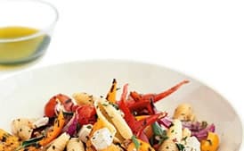Pasta with Grilled Vegetables and Feta