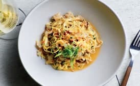 Pasta with Rock Shrimp, Chile, and Lemon