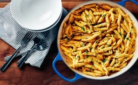 Pasta with Smoky Pumpkin Cream Sauce