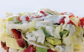 Patricia Wells's Cobb Salad: Iceberg, Tomato, Avocado, Bacon, and Blue Cheese
