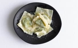 Pea and Parmesan Wonton Ravioli