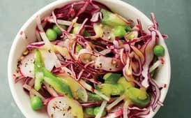 Pea, Radish, and Cabbage Slaw