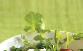 Pea Salad with Radishes and Feta Cheese