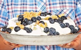 Peach-Blueberry Ice Cream Pie