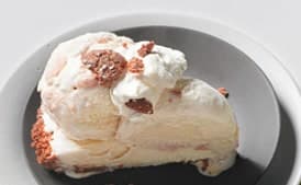 Peach Ice Cream Pie with Amaretti Cookie Crust