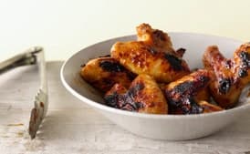 Peach-Lacquered Chicken Wings