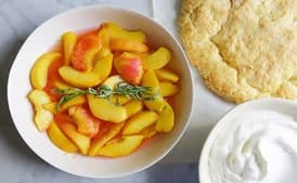 Peach-Tarragon Shortcake