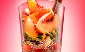 Peachy Chia Chai Smoothie