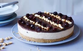 Peanut Butter and Sour Cherry Cheesecake
