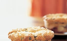 Pear and Dried Cherry Cobblers with Ginger-Chocolate Chip Biscuit Topping