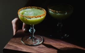 Pear Pitcher Margaritas with Chile-Lime Rims