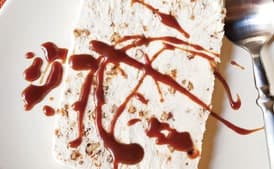 Pecan Praline Semifreddo with Bourbon Caramel