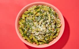 Penne with Almond Pesto and Green Beans