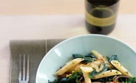 Penne with Yau Choy