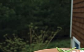 Pepper-Grilled Steak with Chopped Summer Salad