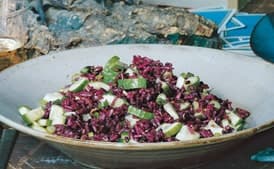 Persian Cucumber and Purple Rice Salad